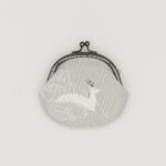 がま口コインケース『ONE TONE』(鹿グレー)