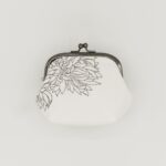 がま口ポーチ『ONE TONE』(菊白)