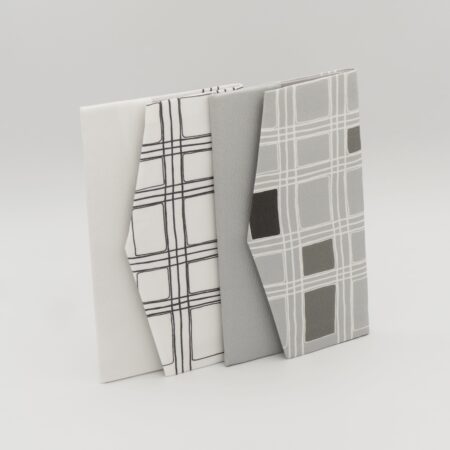 金封袱紗『ONE TONE』（格子グレー）