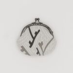 がま口コインケース『ONE TONE』(紗綾型グレー)