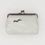 たわら型がま口ポーチ『ONE TONE』(こうもりグレー)