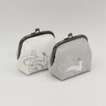 がま口ポーチ『ONE TONE』(鹿白)