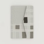 お薬手帳ケース『ONE TONE』(格子グレー)