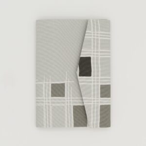 お薬手帳ケース『ONE TONE』(格子グレー)