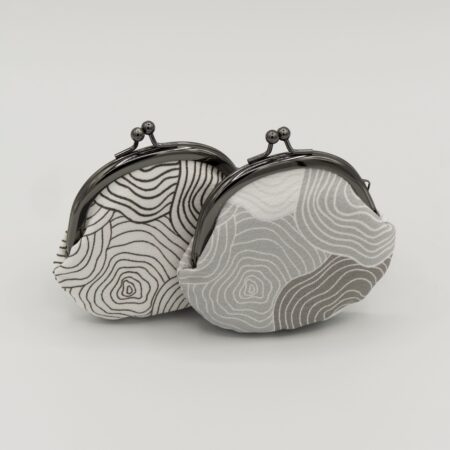 がま口コインケース『ONE TONE』(椿白)