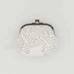 がま口ポーチ『ONE TONE』(紗綾型白)