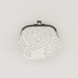 がま口ポーチ『ONE TONE』(紗綾型白)