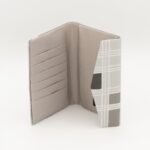 お薬手帳ケース『ONE TONE』(格子グレー)