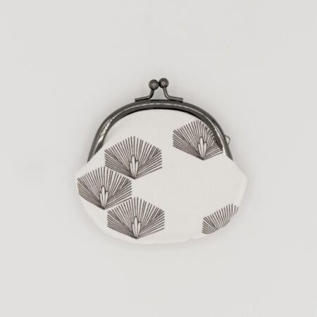 がま口コインケース『ONE TONE』(松白)