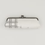 がま口ペンケース『ONE TONE』(格子白)