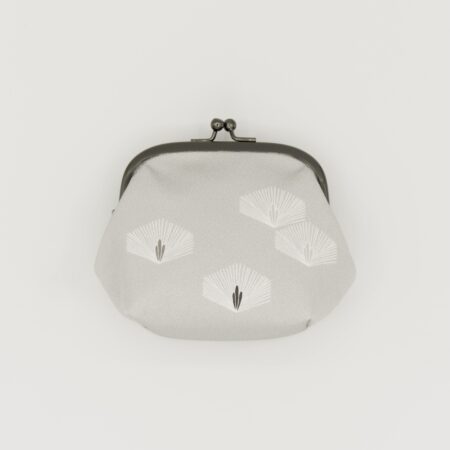 がま口ポーチ『ONE TONE』(松グレー)