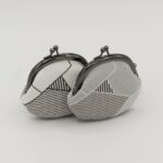 がま口コインケース『ONE TONE』(氷割白)