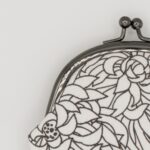 がま口コインケース『ONE TONE』(菊白)