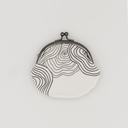 がま口コインケース『ONE TONE』(椿白)