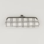 がま口ペンケース『ONE TONE』(格子白)