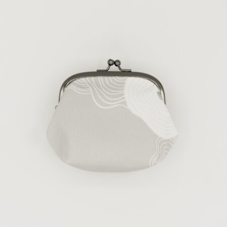 がま口ポーチ『ONE TONE』(椿グレー)