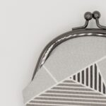 がま口コインケース『ONE TONE』(氷割グレー)