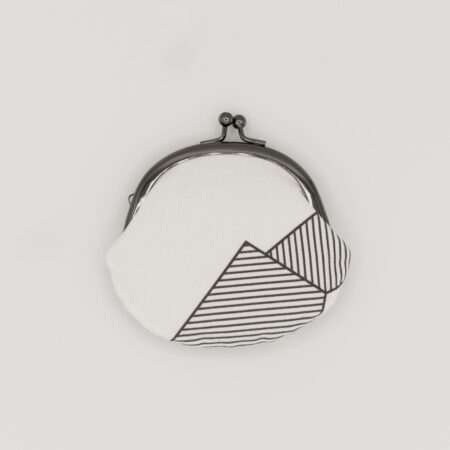 がま口コインケース『ONE TONE』(氷割白)