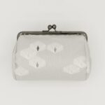 たわら型がま口ポーチ『ONE TONE』（松グレー）