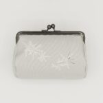 たわら型がま口ポーチ『ONE TONE』(ふくろうグレー)