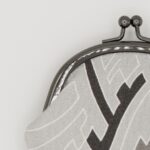 がま口コインケース『ONE TONE』(紗綾型グレー)