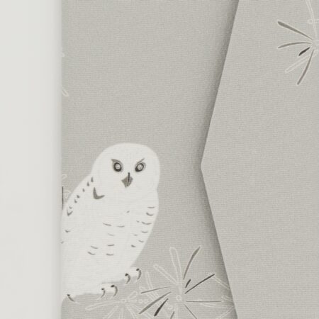 お薬手帳ケース『ONE TONE』(ふくろうグレー)