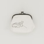 がま口ポーチ『ONE TONE』(鹿白)