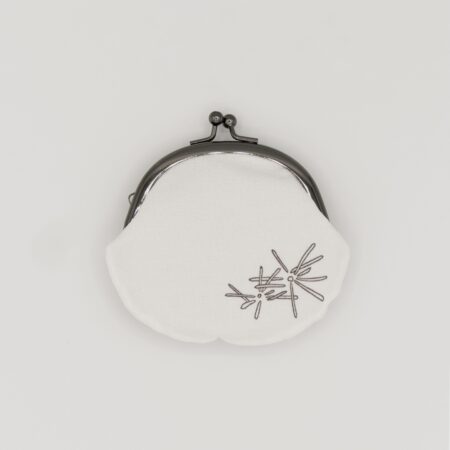 がま口コインケース『ONE TONE』(ふくろう白)