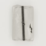 たわら型がま口ポーチ『ONE TONE』(こうもりグレー)