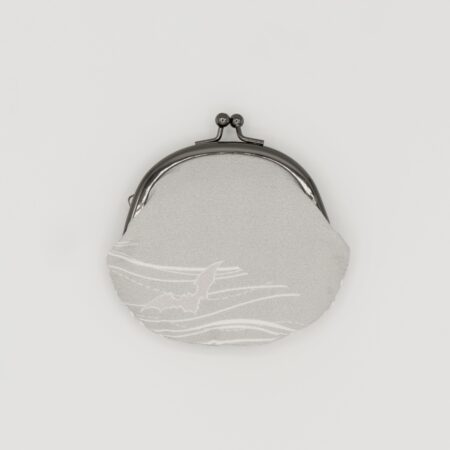 がま口コインケース『ONE TONE』(こうもりグレー)