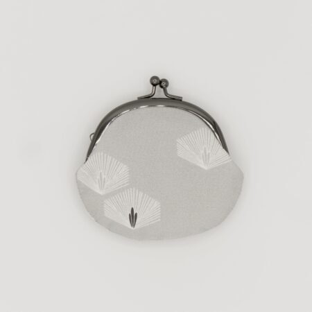 がま口コインケース『ONE TONE』(松グレー)