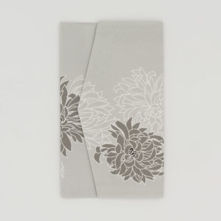 金封袱紗『ONE TONE』（菊グレー)