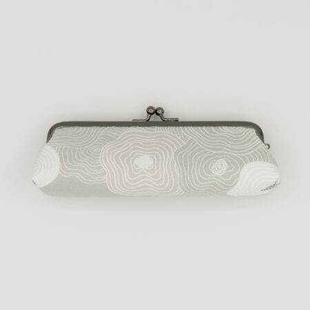 がま口ペンケース『ONE TONE』(椿グレー)