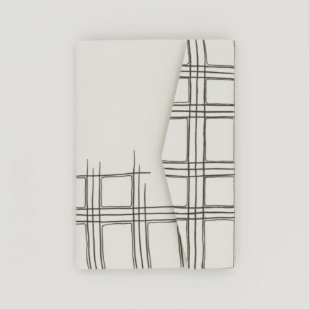 お薬手帳ケース『ONE TONE』(格子白)