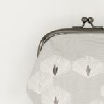 がま口ポーチ『ONE TONE』(松グレー)