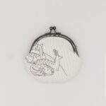 がま口コインケース『ONE TONE』(鹿白)