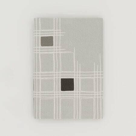 お薬手帳ケース『ONE TONE』(格子グレー)