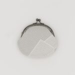 がま口コインケース『ONE TONE』(氷割グレー)