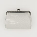 たわら型がま口ポーチ『ONE TONE』(こうもりグレー)