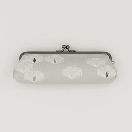 がま口ペンケース『ONE TONE』(松グレー)