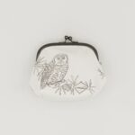 がま口ポーチ『ONE TONE』(ふくろう白)