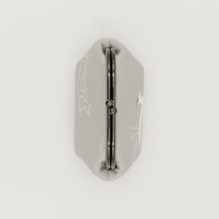 がま口ポーチ『ONE TONE』(鹿グレー)