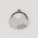 がま口コインケース『ONE TONE』(椿グレー)