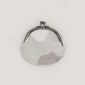 がま口コインケース『ONE TONE』(椿グレー)