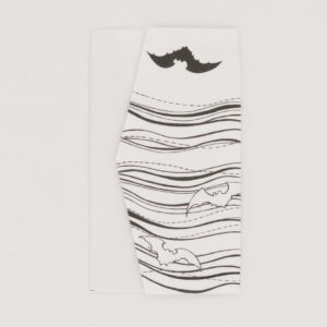 金封袱紗『ONE TONE』(こうもり白)