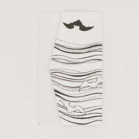 金封袱紗『ONE TONE』（こうもり白)