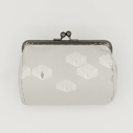 たわら型がま口ポーチ『ONE TONE』（松グレー）