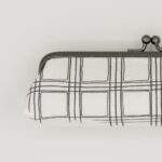 がま口ペンケース『ONE TONE』(格子白)