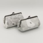 たわら型がま口ポーチ『ONE TONE』（椿白）