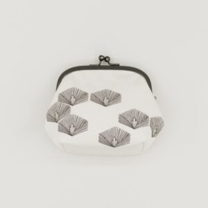 がま口ポーチ『ONE TONE』(松白)